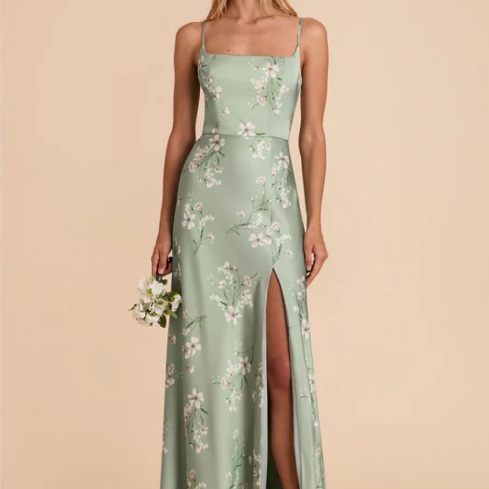 Birdy Grey Mai Dress - Matte Satin Sage Le Fleur